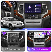 Go Андроид магнитола штатная для Jeep Grand Cherokee 4 (WK2) 2010-2013 экран 9" 4/64Gb 4G Wi-Fi GPS Top