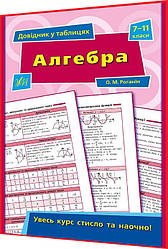 7-11 клас. Алгебра. Довідник у таблицях. Увесь курс стисло та наочно. Роганін. Ула