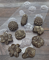 Форма пластикова для шоколаду Квіти