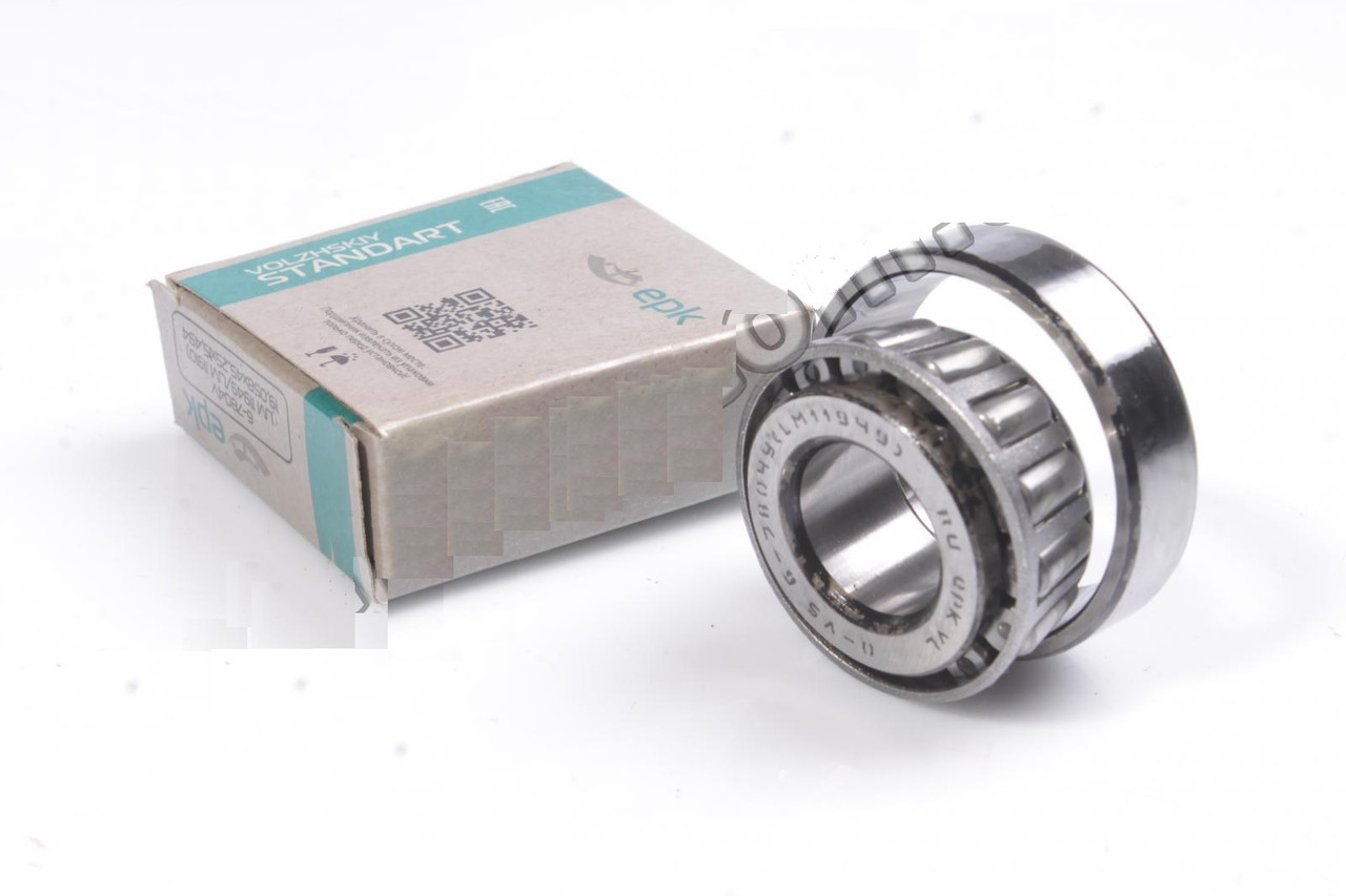 Підшипник ступиці ВАЗ 2101, 2107, 2106 передній зовнішній (виробництво Волзький стандарт.VPZ), фото 1