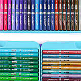 Преміум-набір кольорових масляних олівців KALOUR 72 кольори в металевій коробці, фото 8
