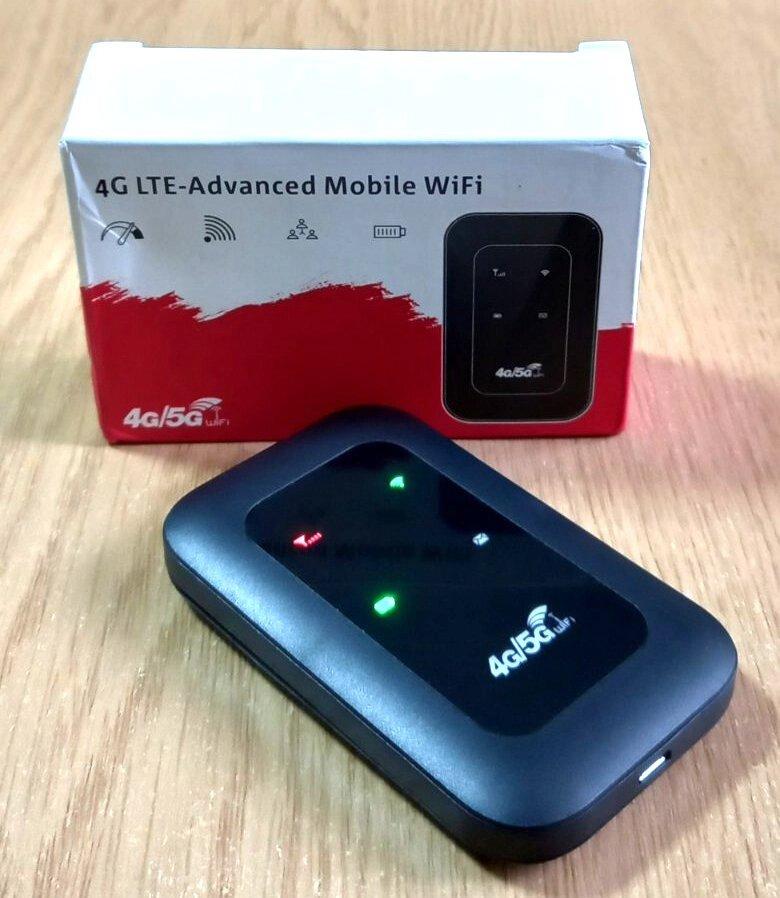 3G/4G LTE роутер Н806 (B1/B3/B5/B8/B40), 150 Мбіт/с, акумулятор 2100 мАг, Plug  Play, чорний