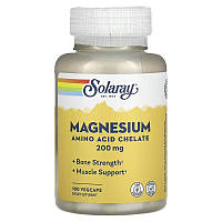 Магній, Solaray Magnesium 200 mg 100 вегетаріанських капсул