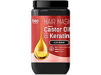 Маска для волосся 946мл Black Castor Oil Keratin ТМ BIO NATURELL