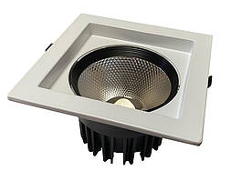 Світильник світлодіодний квадратний SC18WWK 1260Lm 2800-3200K IP20 Грильято LEDMAX білий