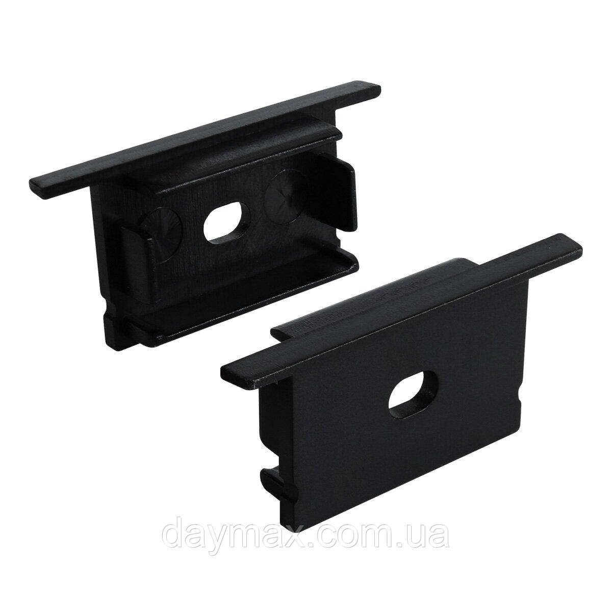 Заглушка BIOM ZPV-20B для профілю LPV-20AB, чорна, фото 1