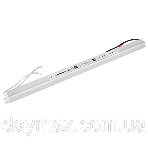 Блок живлення OEM DC12 72W 6А LTR-72-12 stick, фото 1
