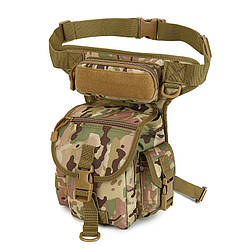 Тактична сумка на стегні Aokali Outdoor A90 (камуфляж CP) Компактний військовий камуфляж
