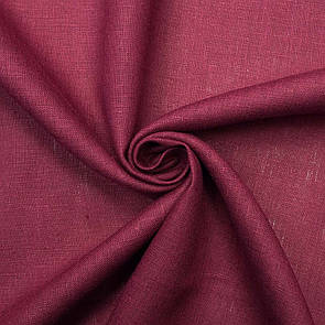Льон однотонний Бордовий