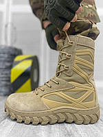 Тактичні чоботи ANNOBON. Військові тактичні черевики койот. Тактичні армійські черевики у кольорі койот