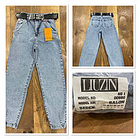 Жіночі джинси балони світлі Liuzin (код 980)