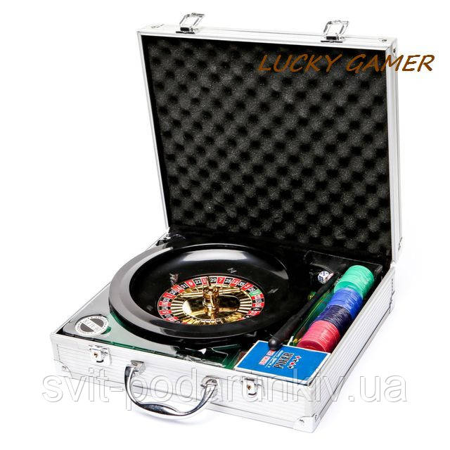 Набір для гри в покер і рулетка в металевому кейсі RSS1060A, фото 1