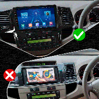 Lb Андроид магнитола штатная для Toyota Fortuner 1 2005-2015 экран 9" 2/32Gb 4G Wi-Fi GPS Top