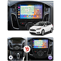 Lb Штатная автомагнитола в машину для Ford Focus 3 2011-2015 экран 9" 2/32Gb CarPlay 4G Wi-Fi GPS Prime