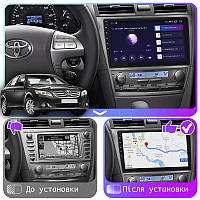 Lb Андроид магнитола штатная для Тойота Камри 6 (XV40) Рестайлинг 2009-2011 экран 10" 2/32Gb CarPlay 4G