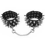 Поножи із шипами з натуральної шкіри Art of Sex — Rose, колір чорний 777Store.com.ua, фото 2