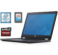 Игровой ноутбук Dell E5570 /15.6"/Core i7-6600U 2 ядра 2.6GHz/8GB DDR4 /256GB SSD /Radeon R7 M360 2GB/Webcam