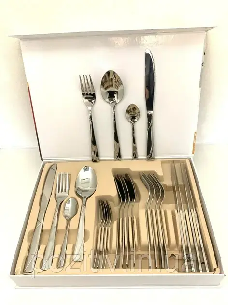 Набір столових предметів A-PLUS 24 предмети (1414), фото 1