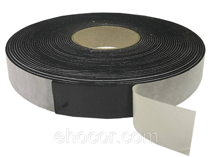 Стрічка EPDM (ЕПДМ) ущільнювальна самоклеюча 130кг/м3, 3мм*10мм*15м.