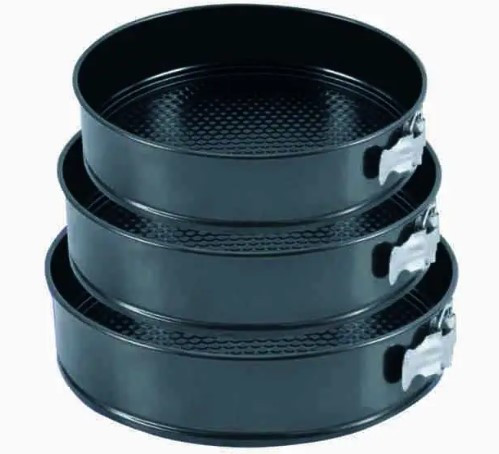 Форми для випікання набір із 3 шт. кола 24 см, 26 см, 28 см, фото 1