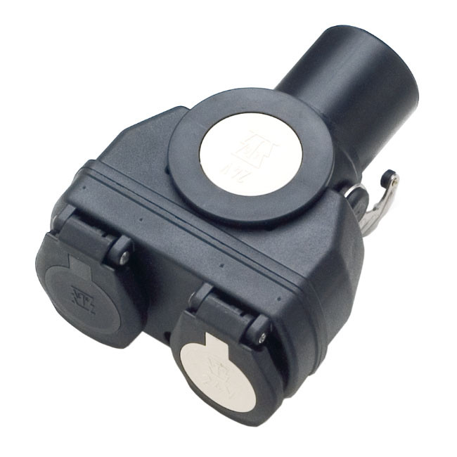 Розетка-адаптер до напівпричепа 15/7 PIN N/S ERICH JAEGER (ISO 12098, ISO 1185, ISO 3731)