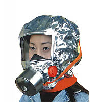 Маска противогаз из алюминиевой фольги, панорамный противогаз Fire mask защита головы JT-584 от радиации