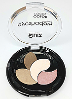 Тіні для повік, четверні Quiz Cosmetics Color Focus Eyeshadow No 410