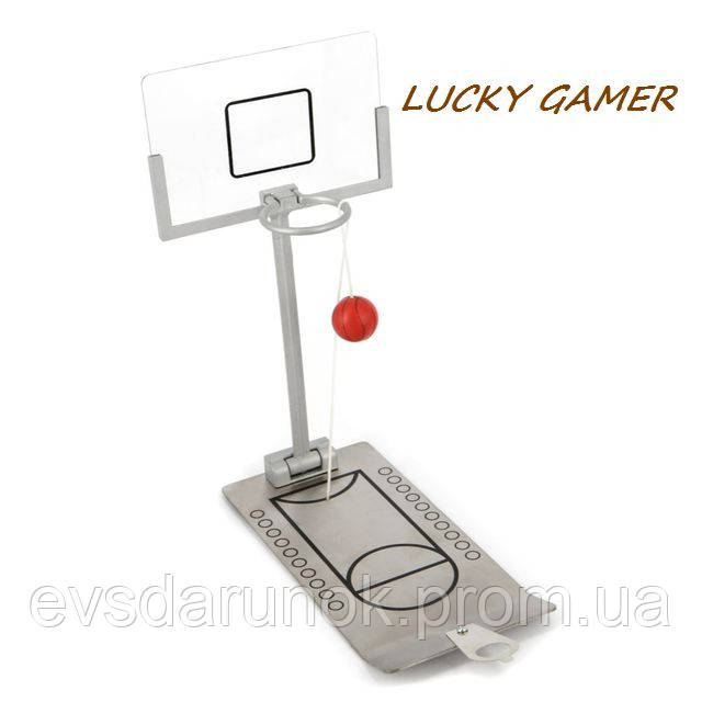 Настільний баскетбол гра MPS3049 офісна з пружиною і м'ячиком на мотузці, фото 1