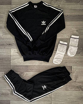 Спортивний костюм чоловічий Adidas Адідас комплект одягу 3в1 (кофта+штани+носки) Туреччина