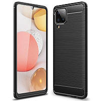 Чохол Fiji Polished Carbon для Samsung Galaxy M12 (M127) противоударный бампер чорний