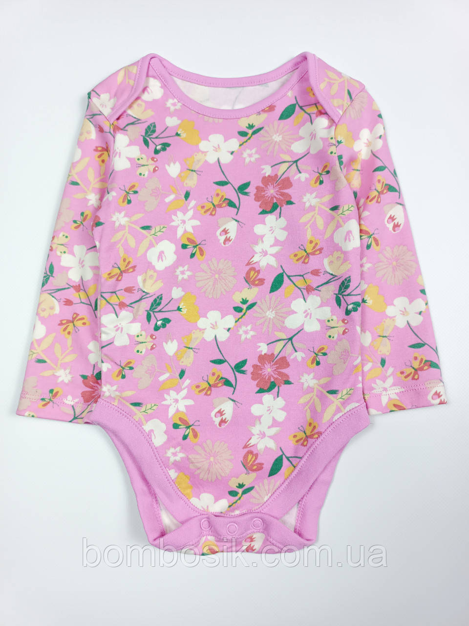 Бодік з довгим рукавом для дівчинки George, first size (50-56см), фото 1