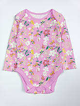 Бодік з довгим рукавом для дівчинки George, first size (50-56см)