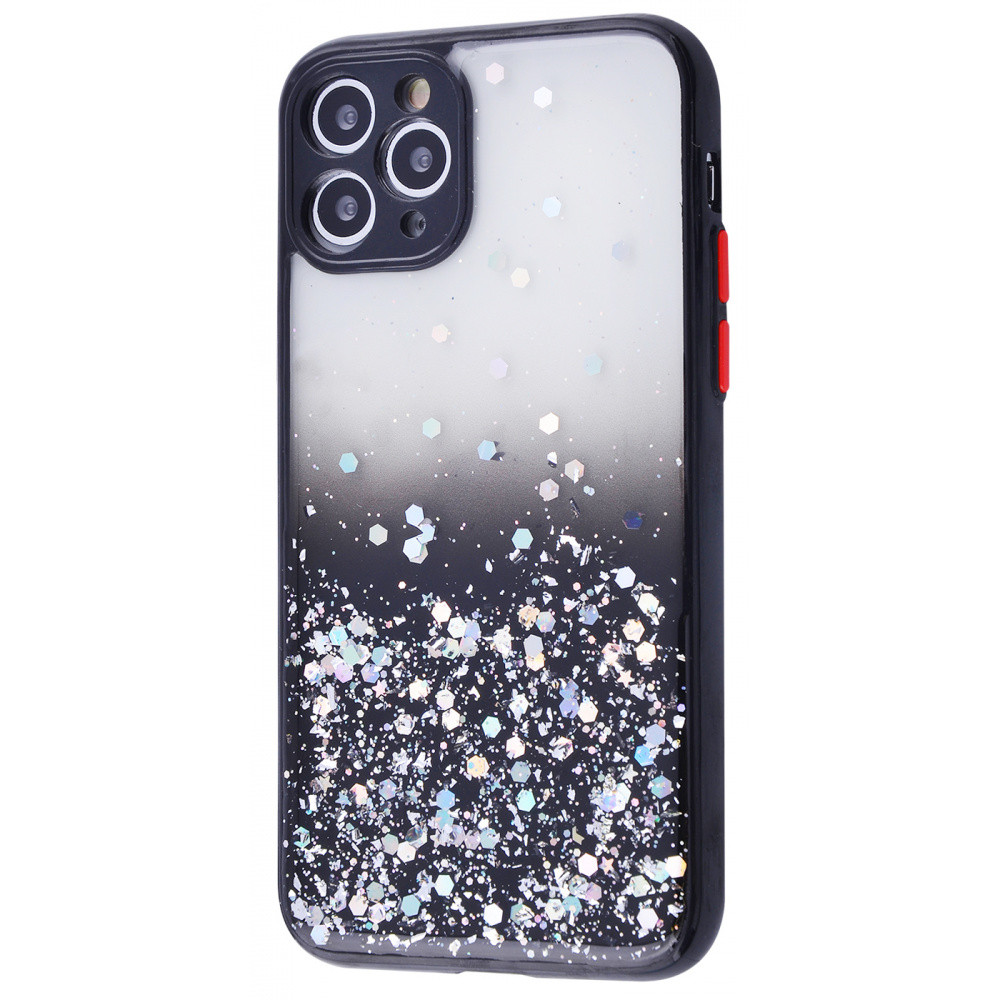 Чохол Apple Iphone 11 Pro з UV-526 блискітками чорний, фото 1