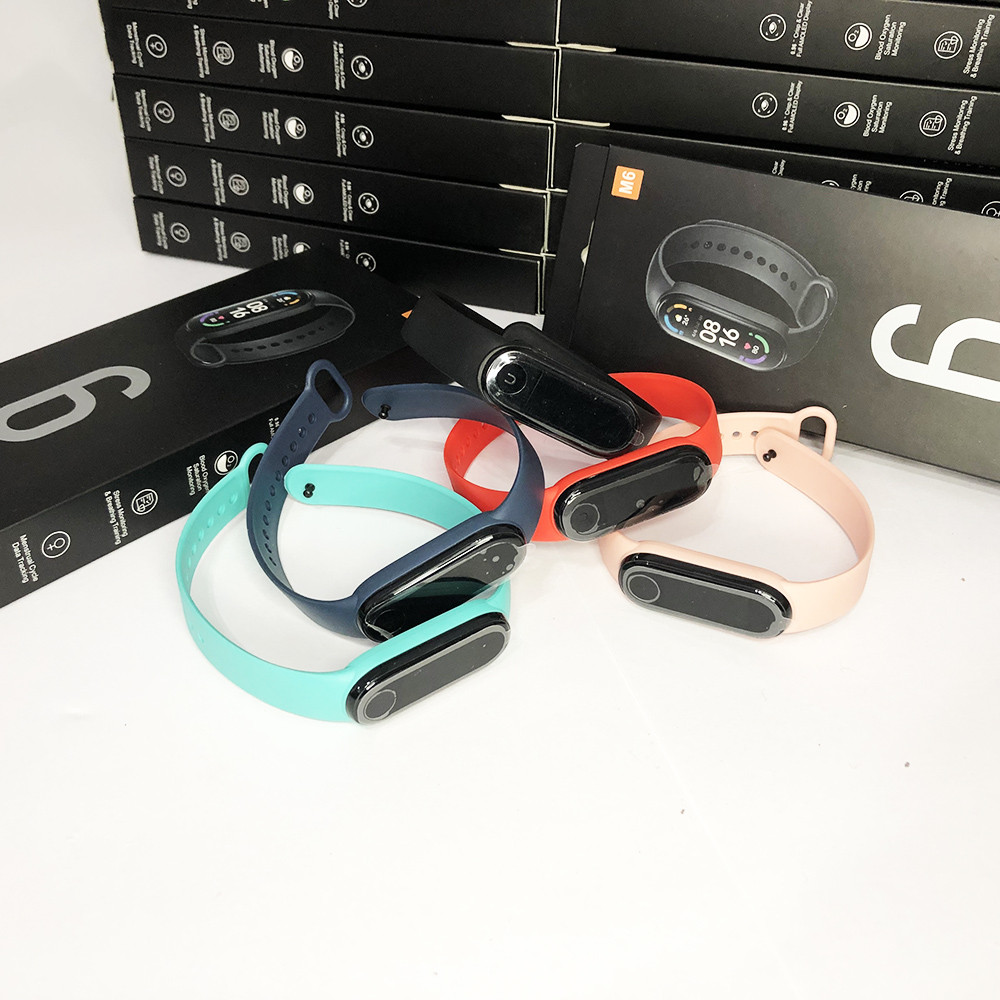 Фітнес браслет FitPro Smart Band M6 (смарт годинник, пульсоксиметр, пульс). OK-887 Колір рожевий
