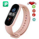 Фітнес браслет FitPro Smart Band M6 (смарт годинник, пульсоксиметр, пульс). OK-887 Колір рожевий, фото 3