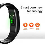 Mi band 5 M5 чорні | Браслет пульсометр Смарт годинник наручний | Розумний годинник смарт вотч | Фітнес NZ-237 браслет м5, фото 10
