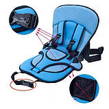 Дитяче автокрісло Multi Function Car Cushion до 12 років. OW-305 Колір: синій, фото 7