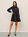 Модне молодіжне плаття на кожний день, на роботу, чорне, фото 3