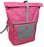 Міський Рюкзак buuba 22L Rolltop Uncle Sam рожевий, фото 3