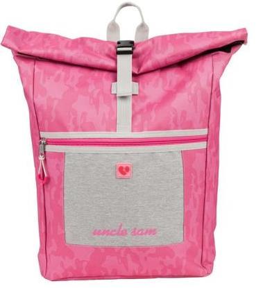Міський Рюкзак buuba 22L Rolltop Uncle Sam рожевий
