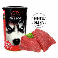 Консерва для собак FINE DOG з яловичим м'ясом 1200 г  340