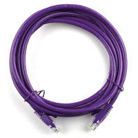 Патч-корд 10м, RJ-45, Cat.5e, CU, медь, фиолетовый Ritar (PCR-CU/10Pe / 04292)