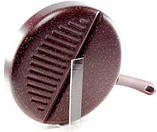 Сковорода-гриль Fissman Mosses Stone Ø26см smile   з роздільником, фото 3