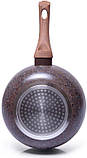 Сковорода-сотейник Fissman Magic Brown Ø26см smile з антипригарним покриттям, фото 3