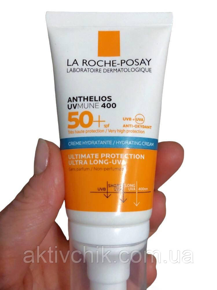 Солнцезащитный крем для кожи лица и кожи вокруг глаз La Roche-Posay Anthelios Ultra Cream SPF 50+ 50мл, фото 1