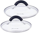 Набір 2 каструлі Kamille Marsaili 1.8л, 2.5л buuba з силіконовими ручками, фото 5