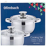 Набір 2 каструлі Ofenbach Hamburg 1.1л, smile 1.7л smile з нержавіючої сталі з 5-шаровим індукційним дном, фото 5