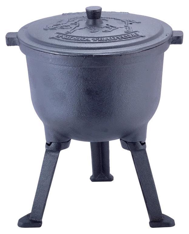 Казан чавунний Kamille Camping 7л, smile на ніжках, фото 1