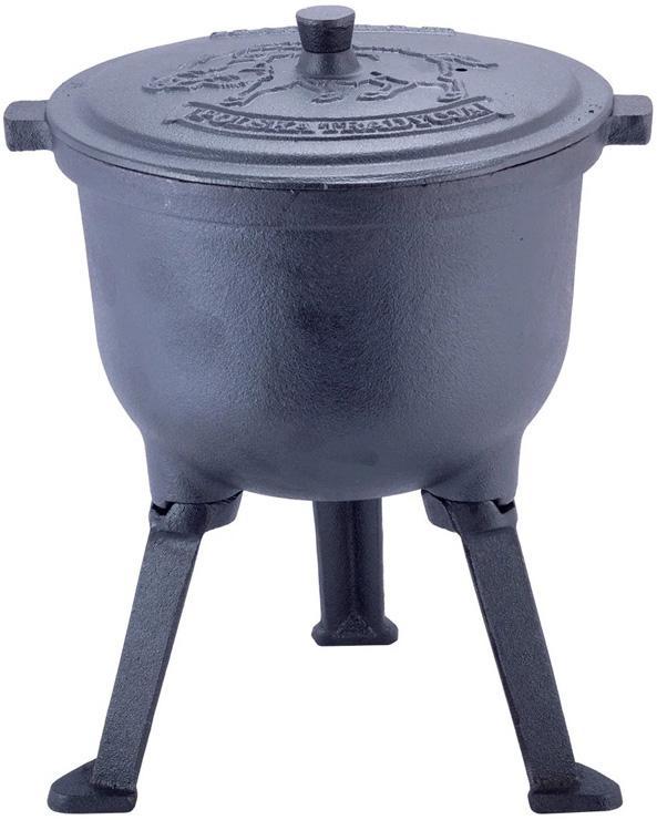 Казан чавунний Kamille Camping 10л, smile на ніжках, фото 1