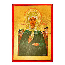 Писана ікона Святої Матрони 19 Х 25 см